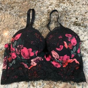 H&M Floral Push Up Bustier